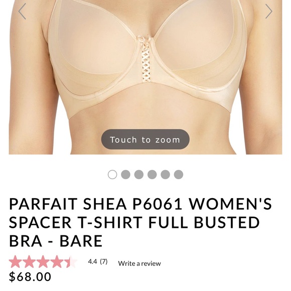 NWT Parfait Shea Plunge color Bare unlined underwire bra size US 32F $68 - Picture 12 of 12